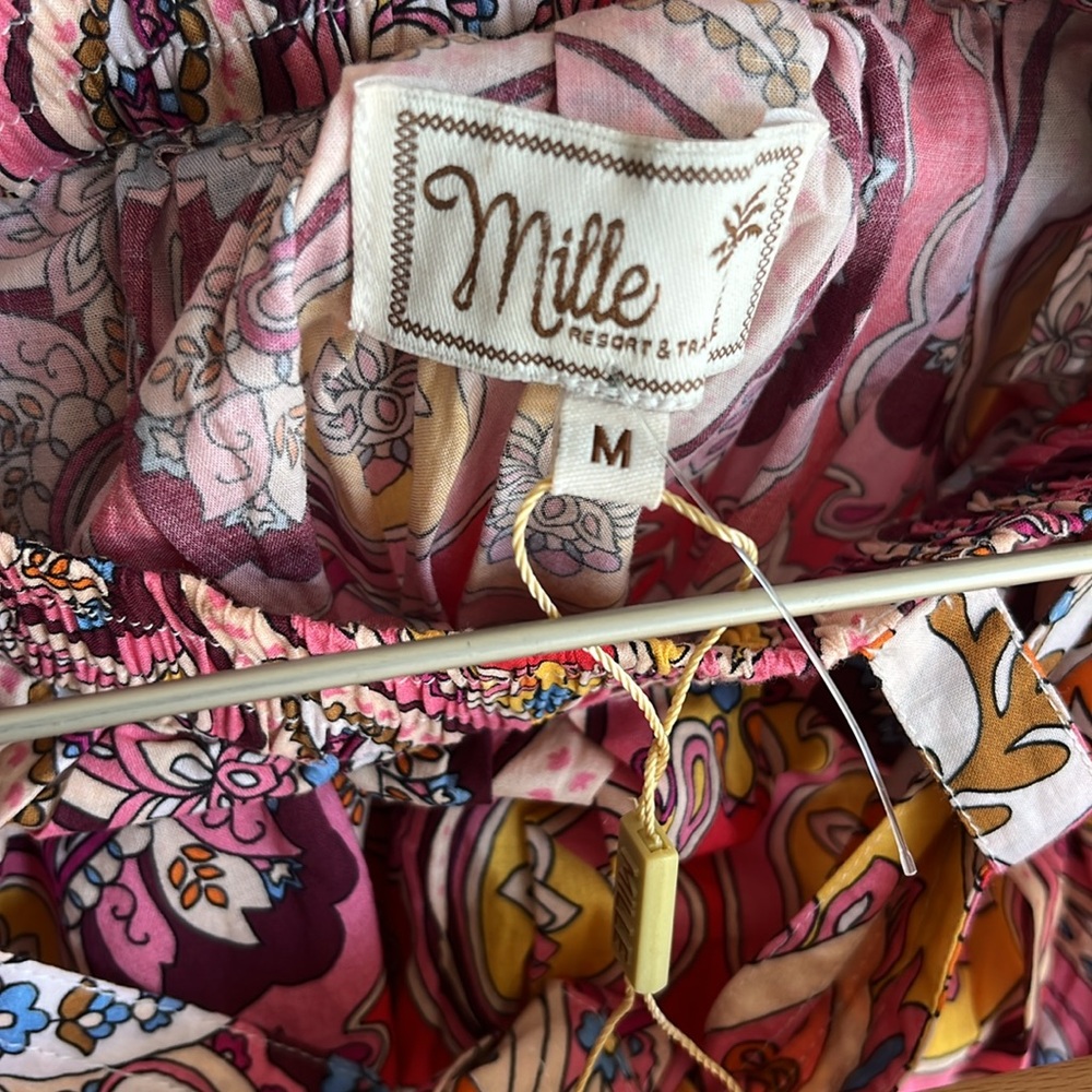 Anthropologie Mille Françoise Zanzibar Midi Skirt | Bright Floral Boho Skirt - Picture 16 of 16